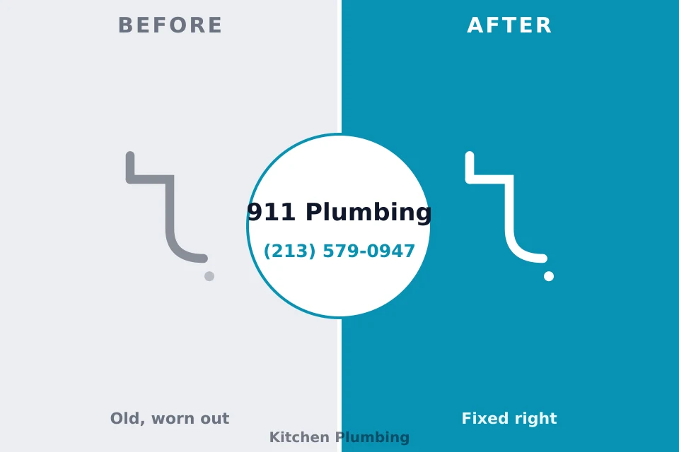 Before and after: plumbing repair Herriman, UT